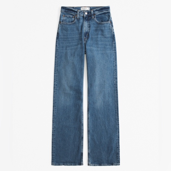 Abercrombie & Fitch The 90s Straight Olera High Rise Size 8 - Picture 1 of 3